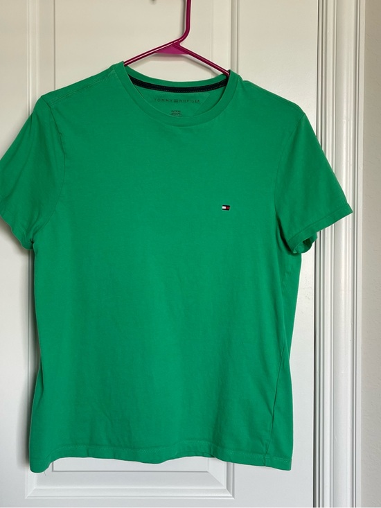 Tommy Hilfiger Other - Tommy Hilfiger Emerald Green Short Sleeve Crew Tee with Flag Patch